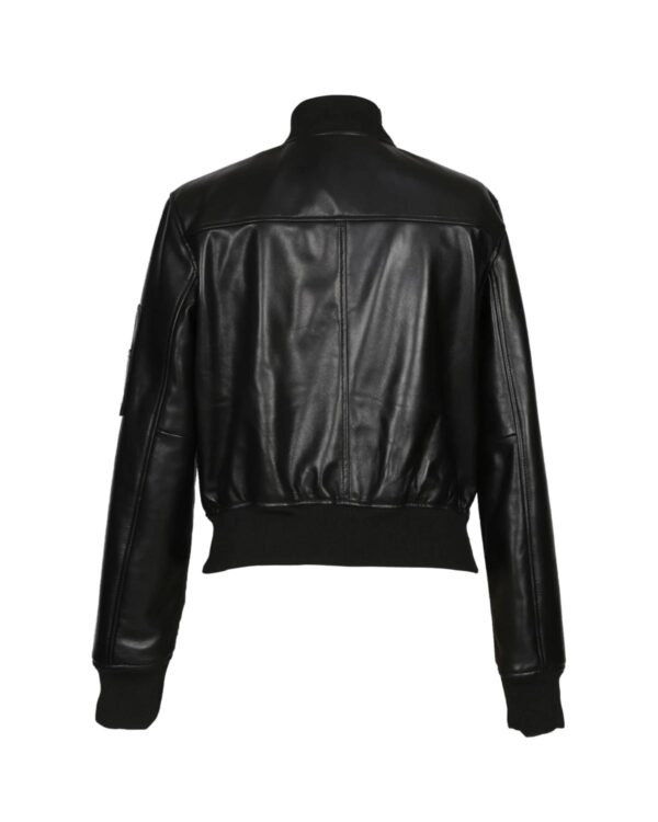 Női klasszikus Bomber báránybőr kabát - Image 3