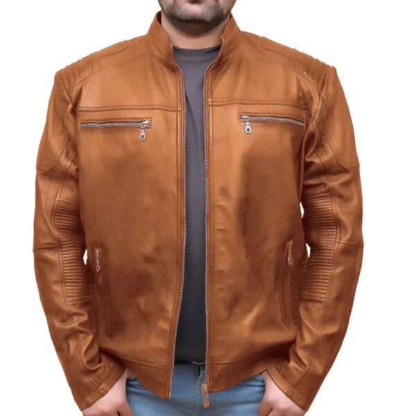 Vintage Streetwear Retro motoros bőrkabát - Image 3