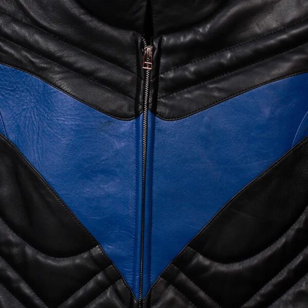 Férfi Dick Grayson báránybőr jelmezkabát - Image 3