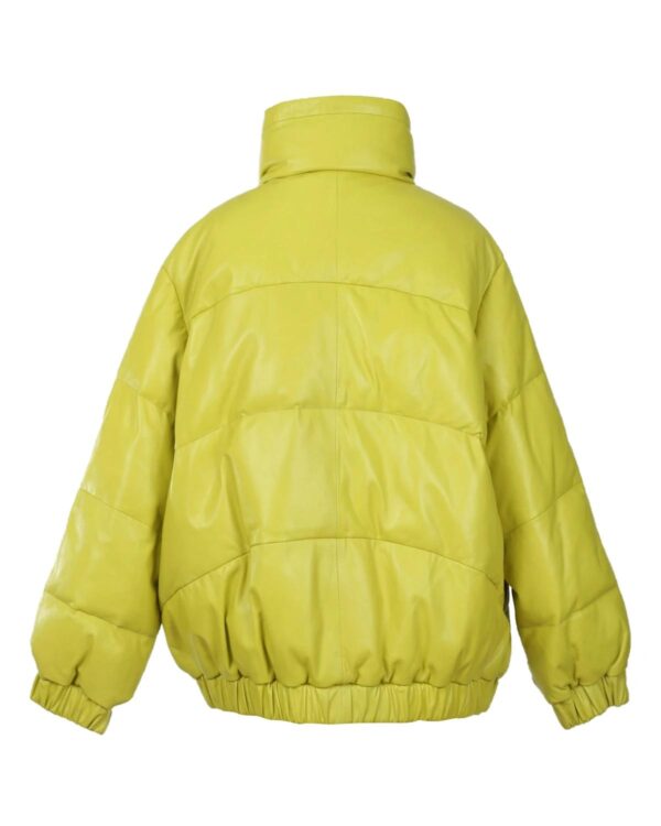 Női neon puffer báránybőr kabát - Image 2
