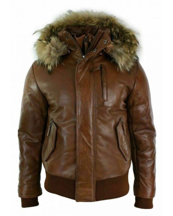 Archie Puffer Bomber bőrkabát