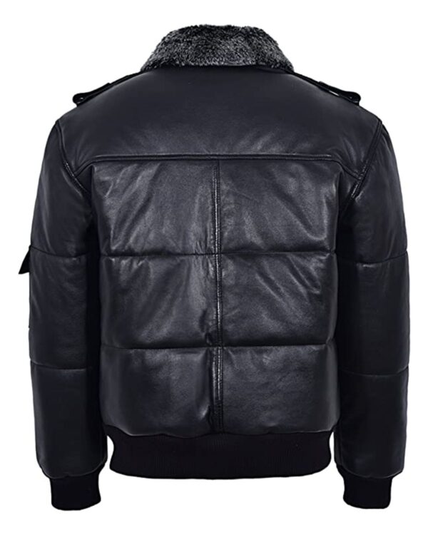 Rafael Puffer Bomber bőrkabát - Image 4