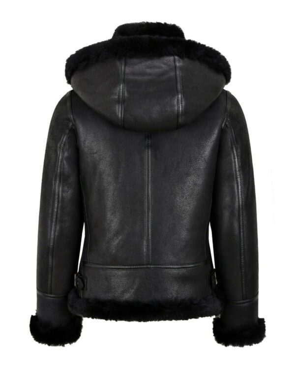 Női B3 Bomber Shearling bőrdzseki - Image 4