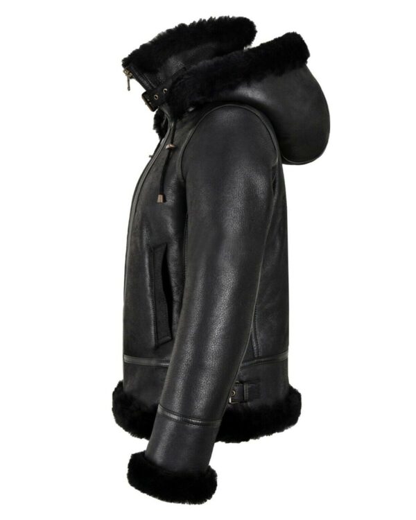 Női B3 Bomber Shearling bőrdzseki - Image 3