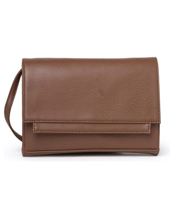 Női Slim Fit valódi bőr barna Crossbody táska a BUNERI-től