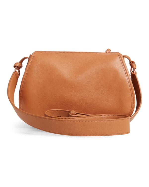 Két fő rekeszes női valódi bőr Crossbody táska a BUNERI-től - Image 4