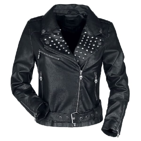 Black Studs műbőr dzseki