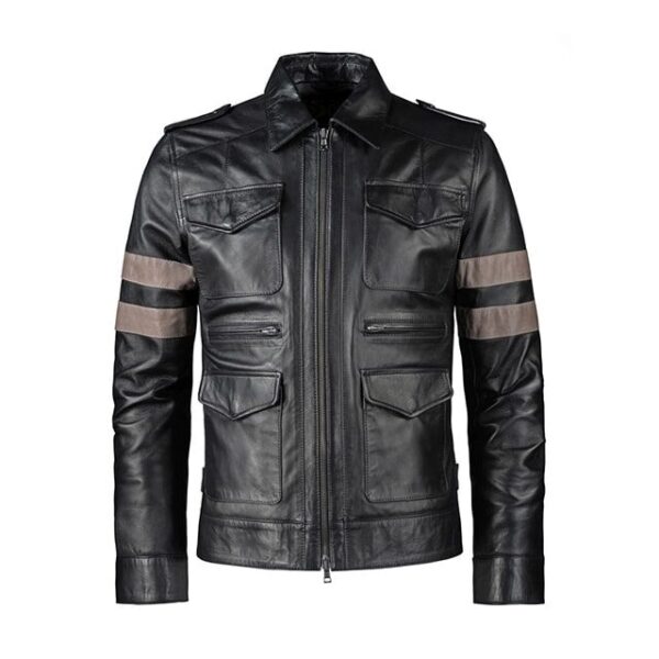 Férfi Leon Kennedy báránybőr bőrdzseki