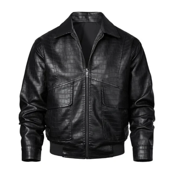 Műbőr Aviator Jacket Flight Bomber dzseki