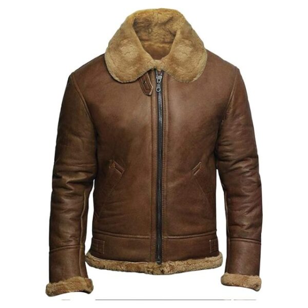 Barna Shearling báránybőr dzseki